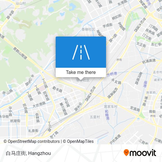 白马庄街 map