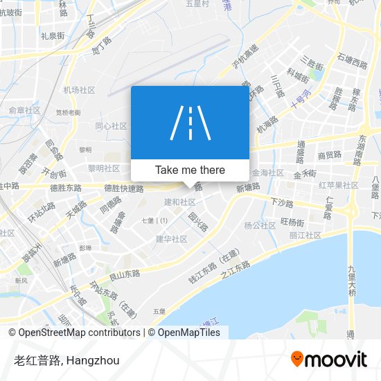 老红普路 map