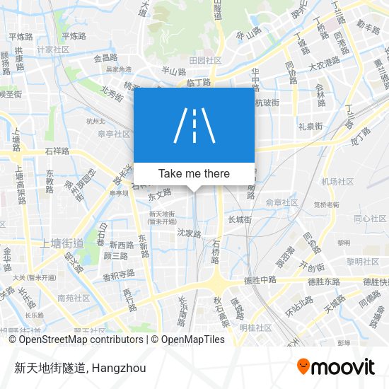 新天地街隧道 map