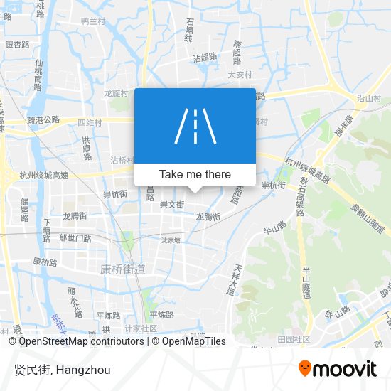 贤民街 map
