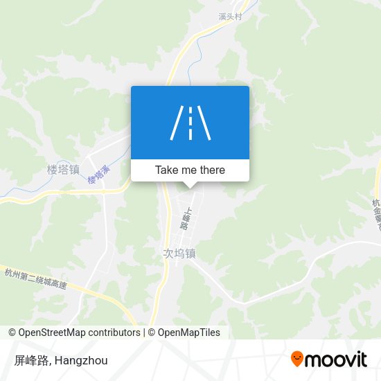 屏峰路 map
