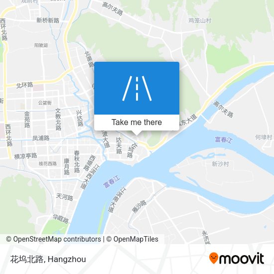 花坞北路 map