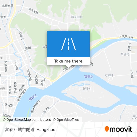 富春江城市隧道 map