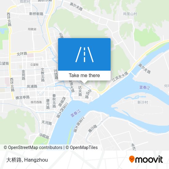 大桥路 map