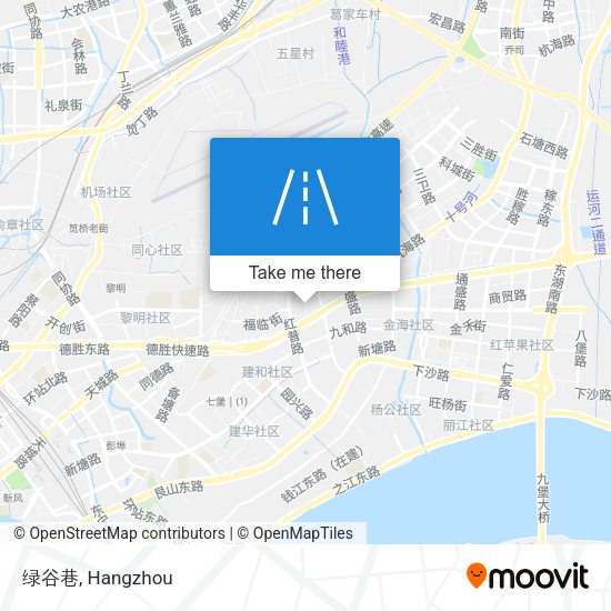 绿谷巷 map
