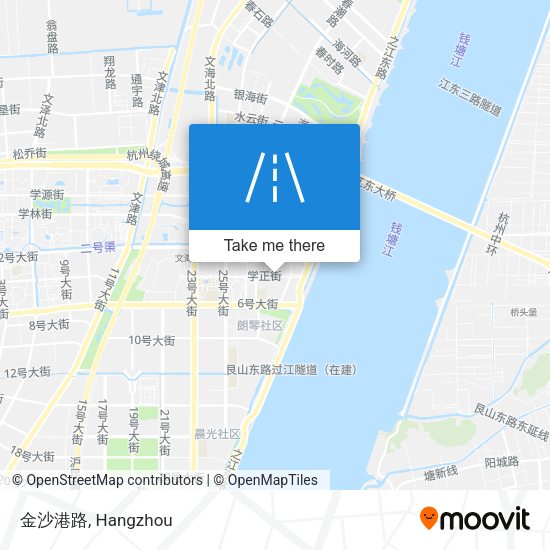 金沙港路 map