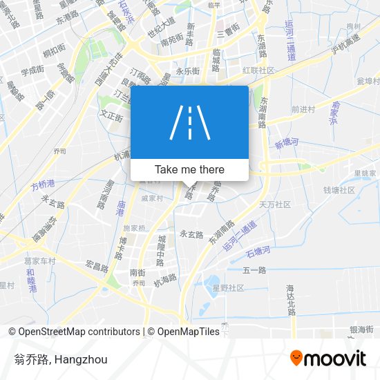 翁乔路 map