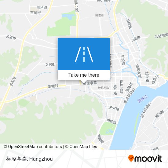 横凉亭路 map