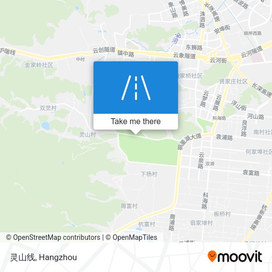 灵山线 map