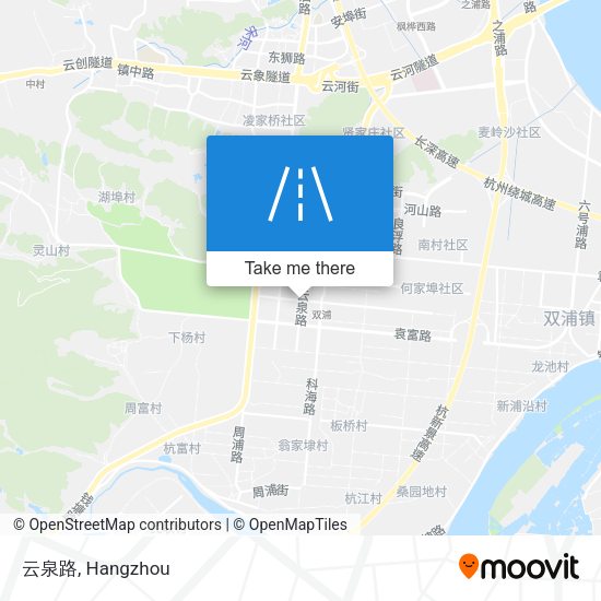 云泉路 map