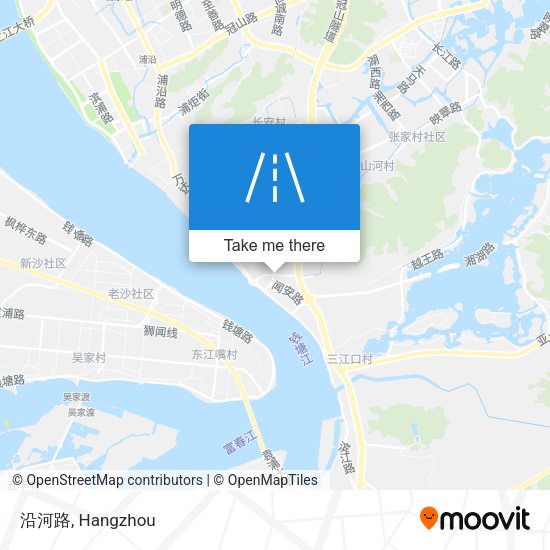 沿河路 map