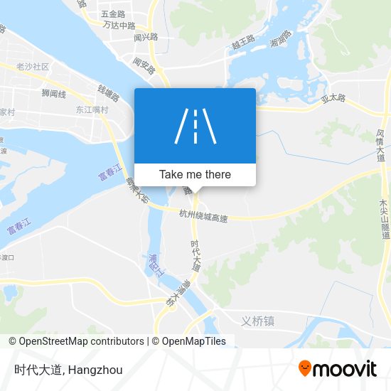 时代大道 map