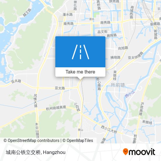 城南公铁立交桥 map