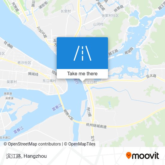 滨江路 map