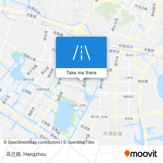 高迁路 map