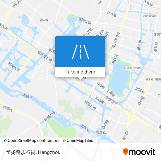 笛扬路步行街 map