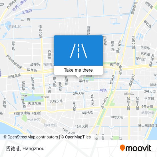 贤德巷 map