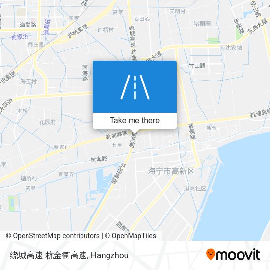 绕城高速 杭金衢高速 map
