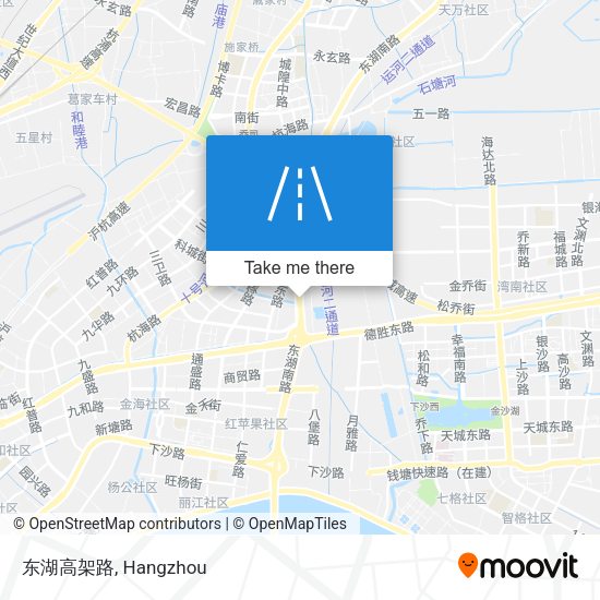 东湖高架路 map