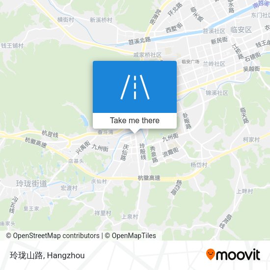 玲珑山路 map