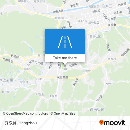 秀泉路 map