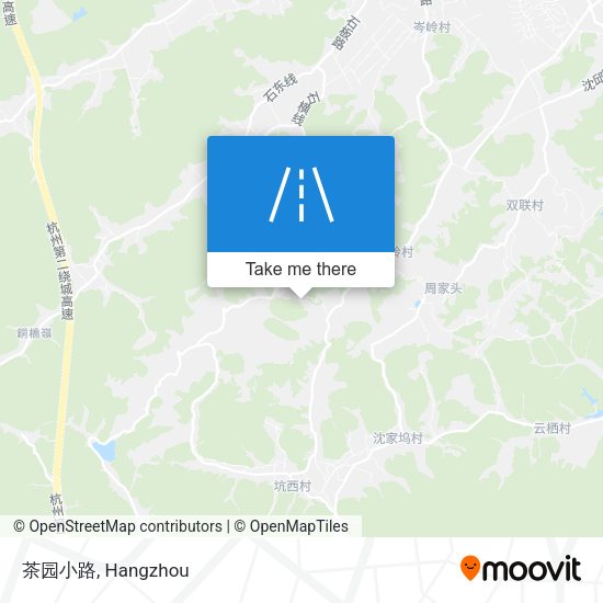 茶园小路 map