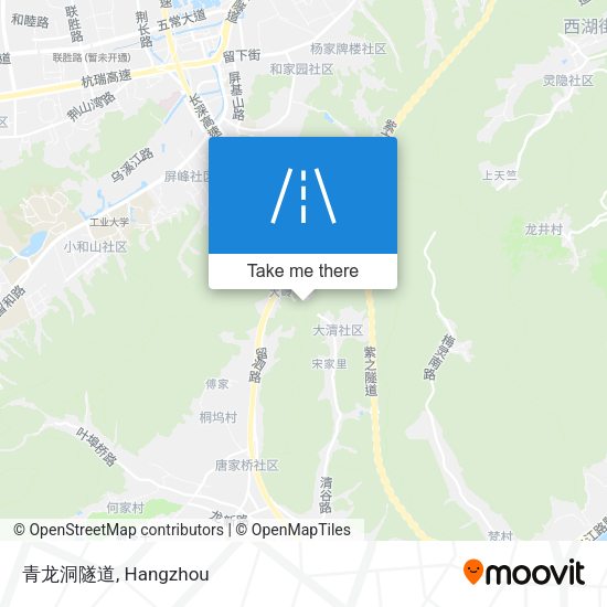 青龙洞隧道 map