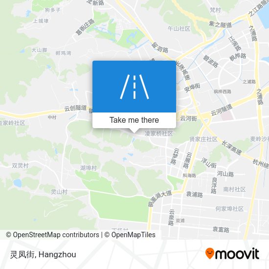 灵凤街 map