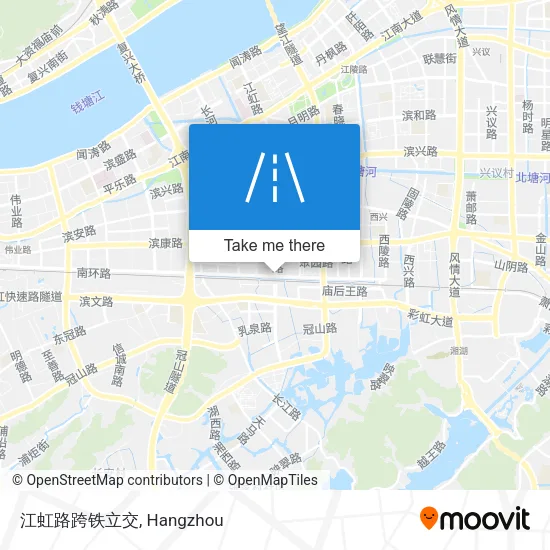 江虹路跨铁立交 map