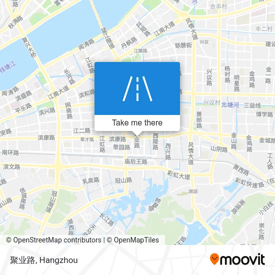 聚业路 map