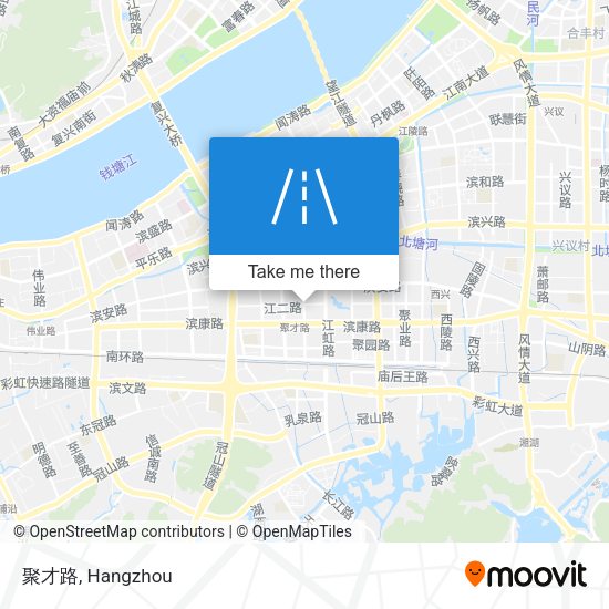 聚才路 map