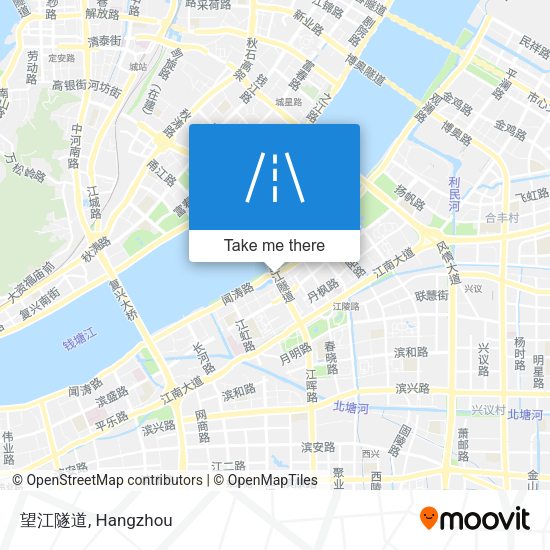 望江隧道 map