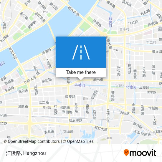 江陵路 map