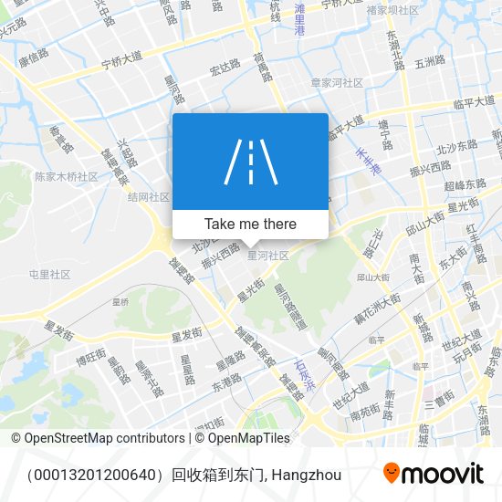 （00013201200640）回收箱到东门 map