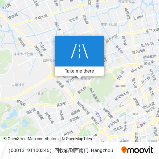 （00013191100346）回收箱到西南门 map
