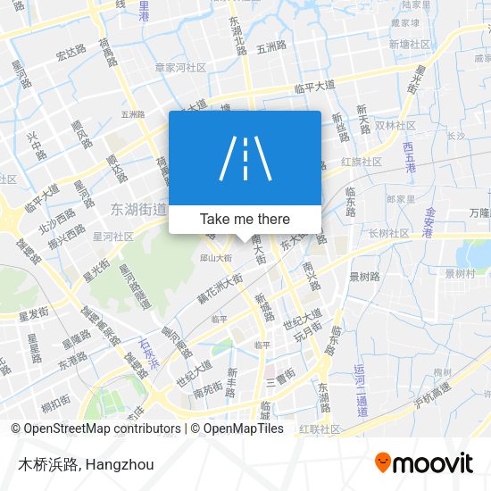 木桥浜路 map