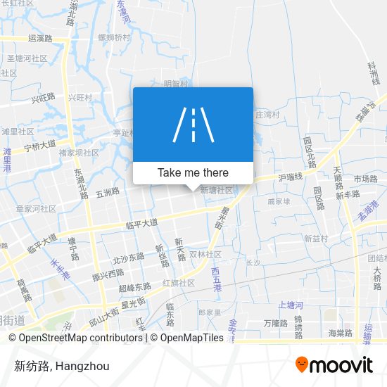 新纺路 map