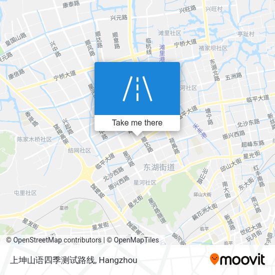 上坤山语四季测试路线 map