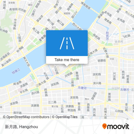 新月路 map