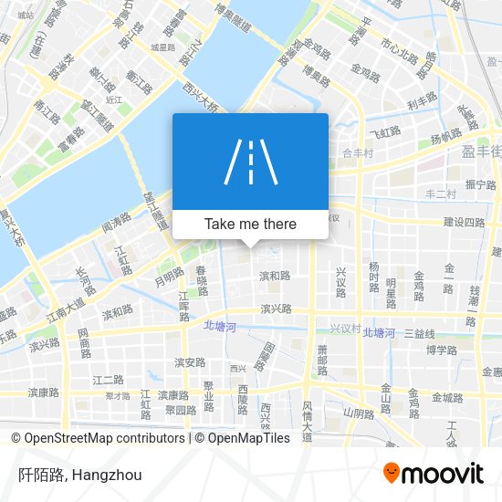 阡陌路 map