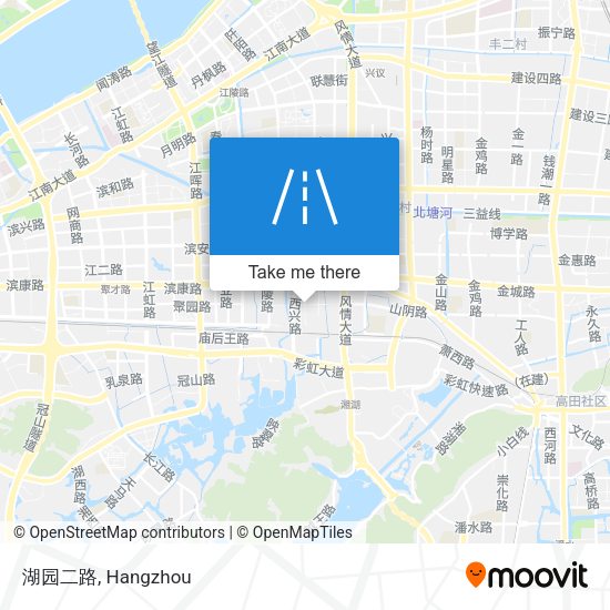 湖园二路 map