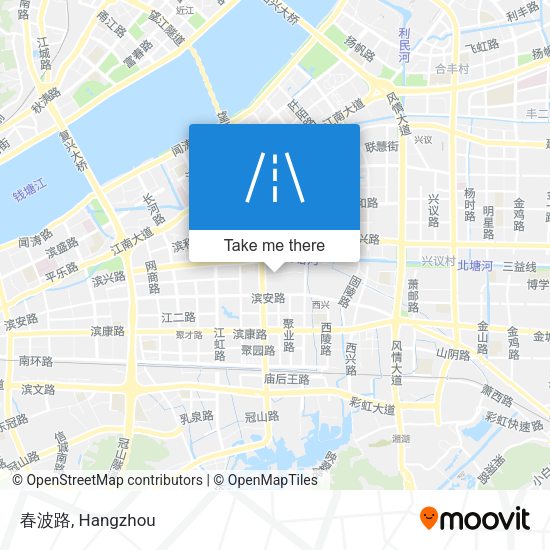 春波路 map