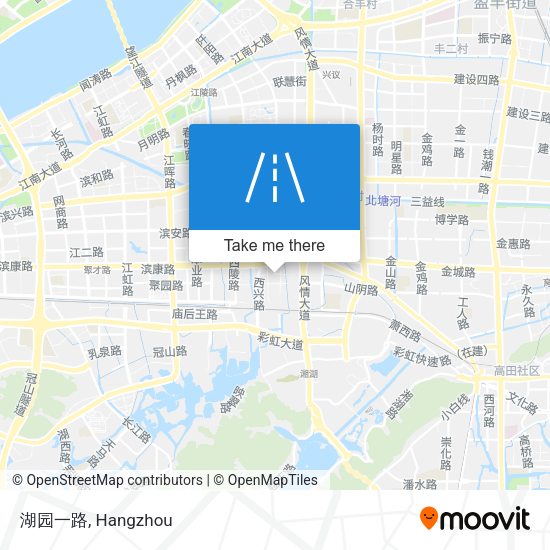 湖园一路 map