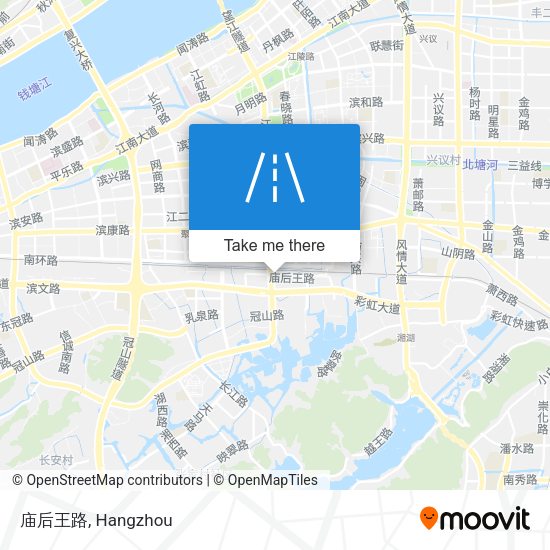庙后王路 map