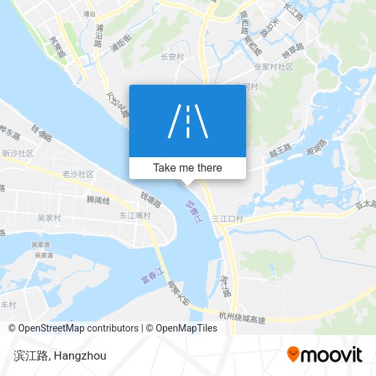 滨江路 map