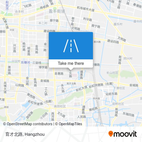 育才北路 map