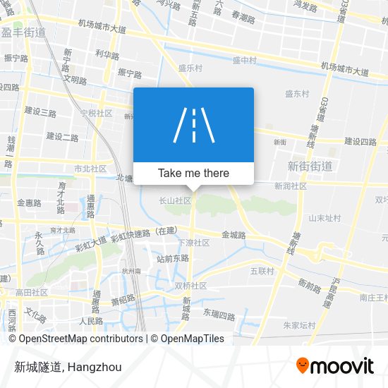 新城隧道 map
