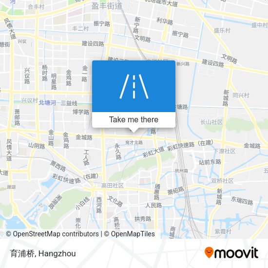 育浦桥 map