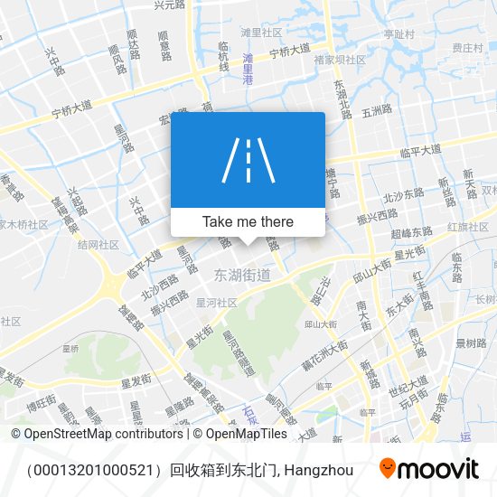 （00013201000521）回收箱到东北门 map