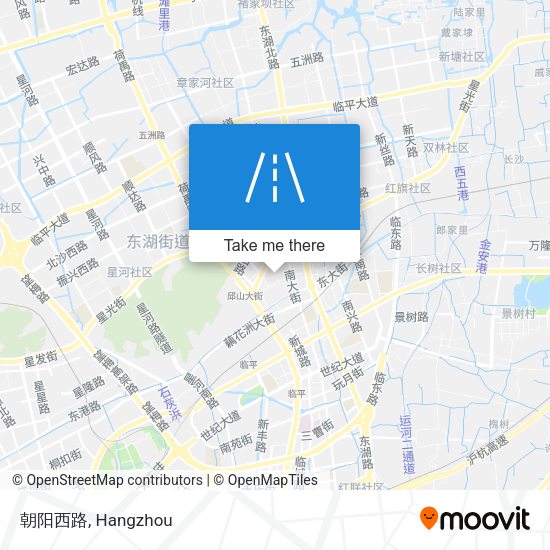 朝阳西路 map
